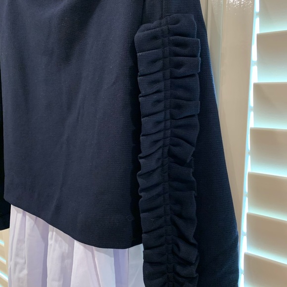 Zara Poplin Dress with Ruffled Sleeves NWOT - Picture 5 of 12